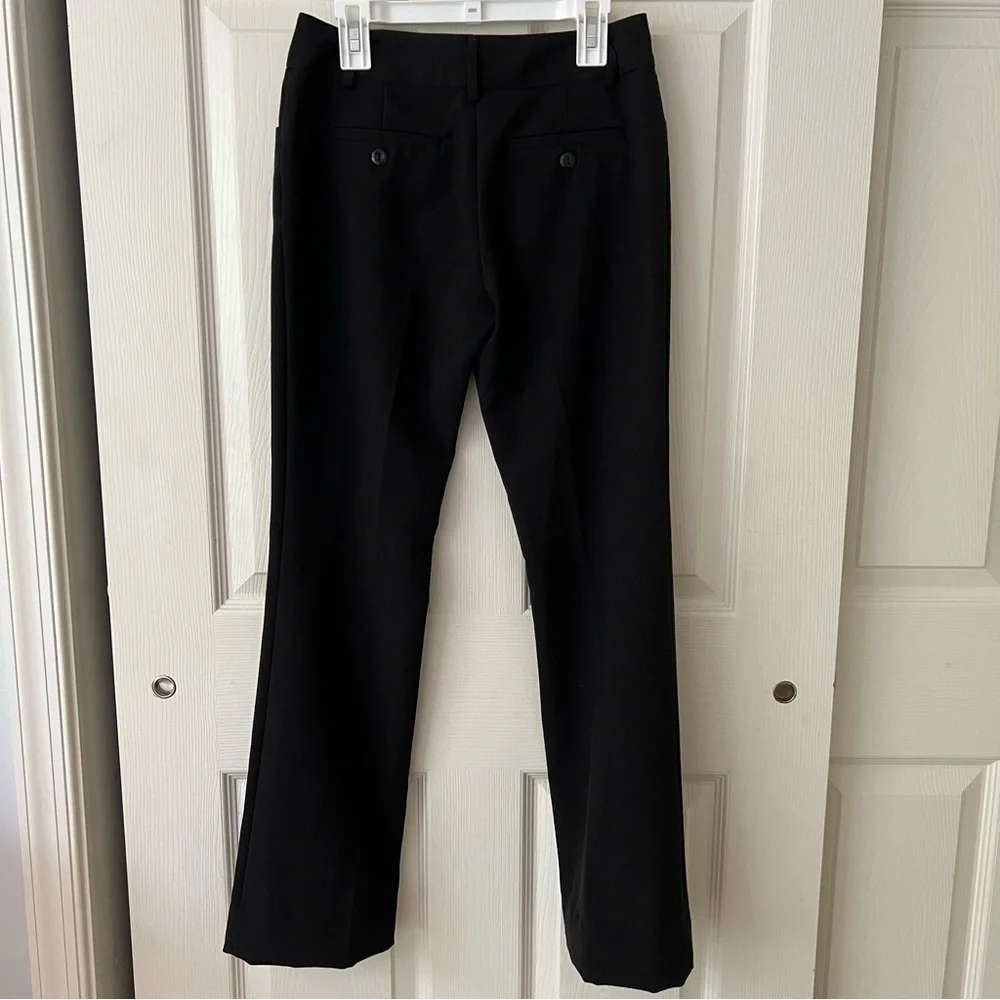 BCX Women Black Mid Rise Skinny Bootcut Flare Slacks  0‎ Office Dress Pants EUC - Picture 4 of 12